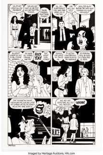 Jaime Hernandez Love and Rockets V2#2 "Maggie Part 2" Story Page 10 Original Art (Fantagraphics, 2001). - | Heritage