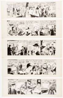 William Overgard | Steve Roper Daily Comic Strip Original Art Group of 10 (Publishers Syndicate, 1959). | Heritage