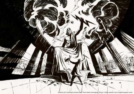 Antoine Dode | Original Art Work   - Percy Jackson’s : Son Of Neptune  - Page 15  - Donated Specially For This Charity Lot  - (2017) | Catawiki