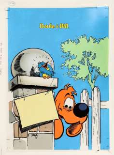 Roba | Boule et Bill, bleu de coloriage à la gouache… | AZ auction