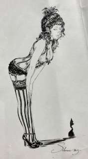 Salomone. Dessin original illustrant le personnage de Margot tirée de l’album "L’homme... | 68 Art Auction