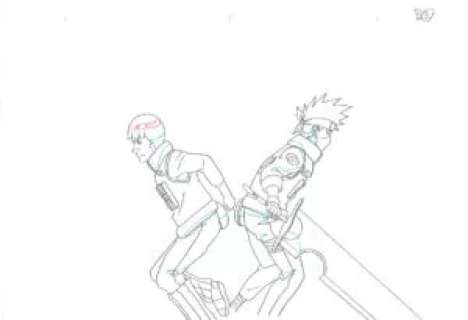 Kishimoto Masashi - Naruto | 662 – Gai Maito et Kakashi – Doga | La Galerie de la Bande Dessinée