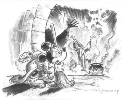Fernandez, Tony | Original Drawing #8  - Mickey Mouse  - The Sorcerer’s Apprentice | Catawiki