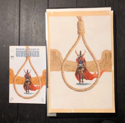 Marco Failla - Deadly Tales of the Gunslinger #02 Published Piece of Original Art