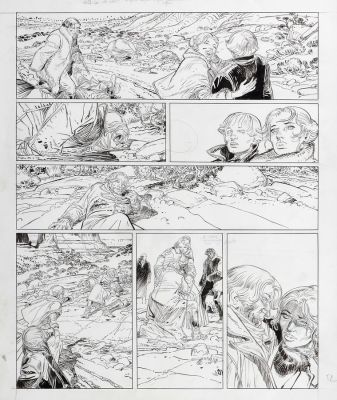 Boucq | Bouncer, planche n°52 à l’encre de Chine, au… | AZ auction