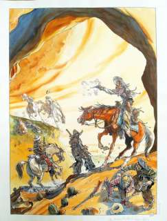 Oger Tiburce Français 1967 | Série : BUFFALO RUNNER Planche originale de la Couverture de la BD "Buffalo Runner"Janvier2015Encre… | Cornette de St Cyr