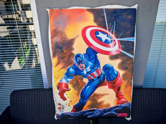 Captain America comicbook art | eBay US