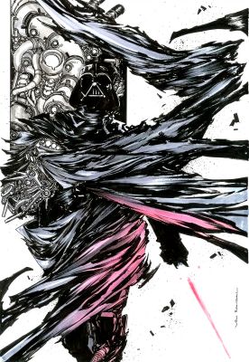 Von Randal | VON RANDAL 2025 DARTH VADER ARTWORK | Tri-State Original Art