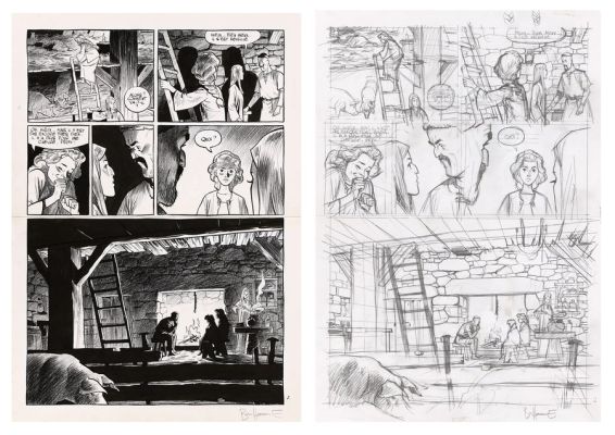 Bonhomme | Lot 072 - Messire Guillaume, planche n°2 à l’encre de… | AZ auction