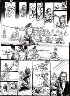 FedericoÂ FERNIANI - Planche originale 50 de la Voie du Sabre Tome 1 Les cendres de l‘enfance