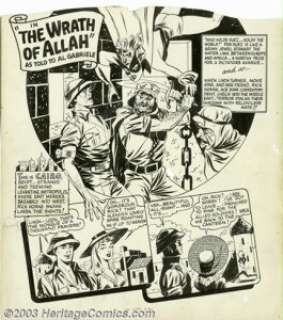 Al Gabriele - Original Art for Speed Comics - Splash Page for "Black Cat: The Wrath of Allah" (Harvey, - | Heritage