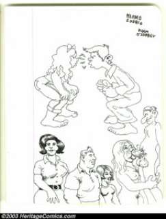 Robert Crumb - Original Sketchbook Illustrations (undated, early ’60s). A page from one of Crumb’s early - | Heritage