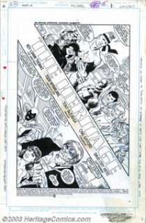 Todd McFarlane and Tony DeZuniga - Original Art for Infinity, Inc. #37, page 1 (DC, 1986). The title splash to - | Heritage