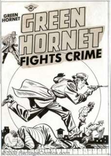 Al Avison - Original Cover for Green Hornet Fights Crime #38 (Harvey, 1948). Prolific artist Al Avison takes the - | Heritage