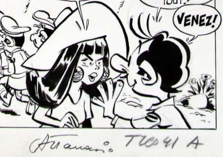 Attanasio, Dino | Original page (p.41)  - Spaghetti  - Viva Spaghetti  - (1967) | Catawiki