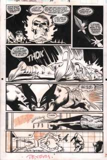 Harry Candelario, Mark Texeira - Marvel Comics Presents #70 P.3 - Great Wolverine & Gr Panels - Signed - 1991