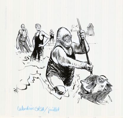 Follet | Lot 120 - Edmund Bell, illustration à l’encre de Chine et… | AZ auction