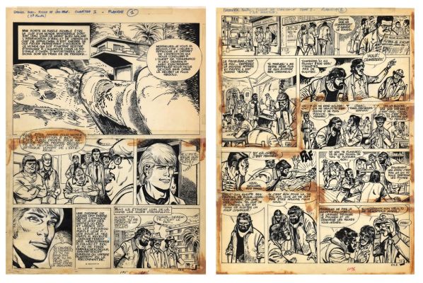Sirius | Lot 175 - L’Épervier bleu, planches n°1 et 2 à l’encre… | AZ auction