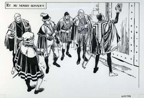 Feito, Eduardo | 3x original pages  - Les plaisirs secrets de la Comtesse  - (1974) | Catawiki