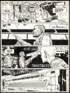 Lot 124 - JEAN-MARC ROCHETTE Le Transperceneige (T.1), Casterman 1984 Planche originale n°...