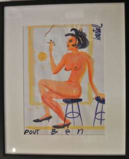 LOUSTAL - DESSIN ENCADRE SIGNE - Dessin aquarellé réalisé pour l’organisateur de [...] | Arthema Auction