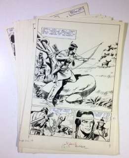 Fusco, Fernando | 18x original plates  - full story "Penna di Falco" (1963) | Catawiki