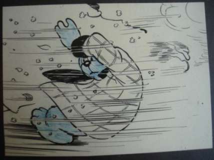 Marten Toonder: Originele tekening Bommel tegen weer en wind. | Zwiggelaar Auctions