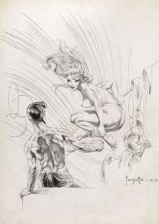 (Frazetta) A Gentle Breeze. | Profiles in History