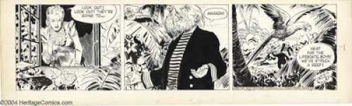 Alex Raymond - Rip Kirby Daily Comic Strip Original Art, dated 3-20-53 (King Features Syndicate, 1953). Captain - | Heritage