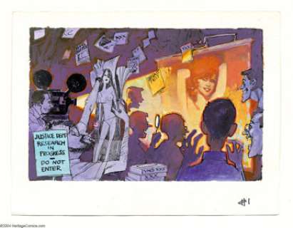 Bill Sienkiewicz - Political Trading Card Original Art Illustration (Eclipse, 1990). On the heels of their 1989 - | Heritage