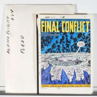 Marvel Comics Alpha Flight #24 Comp. Color Guide | Bruneau & Co. Auctioneers