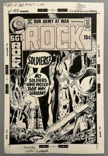 1971 Our Army At War #227 Cover Art Joe Kubert | Weiss Auctions