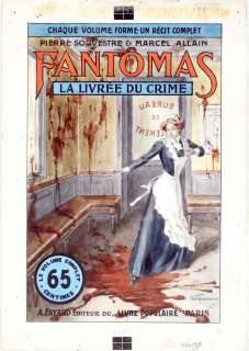 STARACE Gino  - Fantomas  - Couverture du roman La livrée du crime édité par [...] | Vermot et Associés