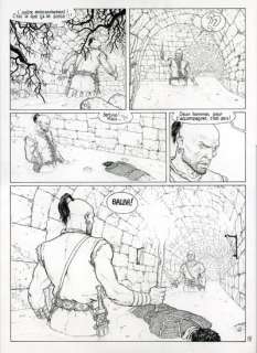 Delaby | Murena, planche n°7 Ã  l’encre de Chine de l’épi… | Banque Dessinée