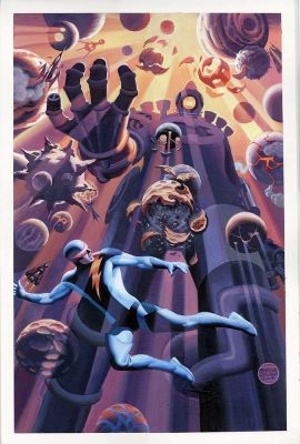 Steve Rude - Coming of Gourmando Cover Artist Edition Painting
