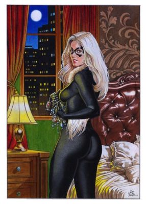 Black Cat (11"x17") Original Art by Joe Pimentel - Ed Benes Studio