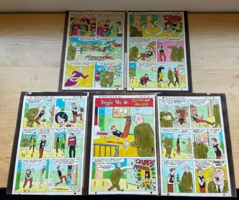 REGGIE AND ME #30 art comic color guides COMPLETE 5 PG STORY Archie Weatherbee | eBay US (Buy It Now)