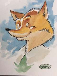 Masbou - Dessin original en couleurs directes | Catawiki