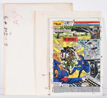 Marvel Comics G.I. Joe ARAH #9 Comp. Color Guide | Bruneau & Co. Auctioneers