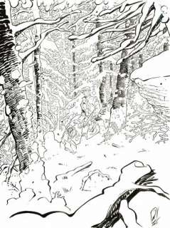 Pierre Alary | Silas Corey, dessin original Ã  l’encre de chine réalisé pour un ex libris. Dimensions : 48 cm x 36 c… | Septimus