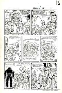John Romita Sr. Carlos Garzon - Star Wars: Droids #1 P 11 (1St Issue with R2D2 & C3Po Throughout Helping the Forgotten Ranger X-1 Droid Come To Life! Large Art) 1985
