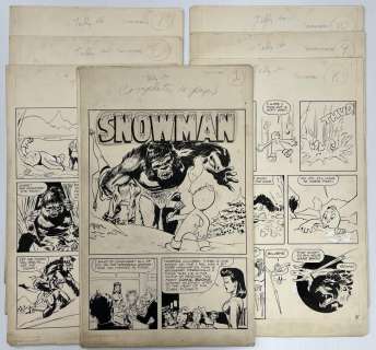 Frank Frazetta Rare 10 Page Snowman Story | Weiss Auctions