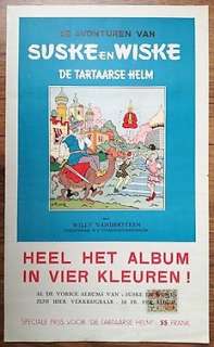 Suske en Wiske - Reclame affiche Standaard-Boekhandel - De Tartaarse helm - (1953) | Catawiki