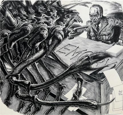 Virgil Finlay | The Sound of a Scythe (1959) | Shasta/Phoenix