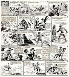 Angelo Di Marco - lot 272 - Zorro, ensemble de 3 planches originales Ã  l‘encre de…
