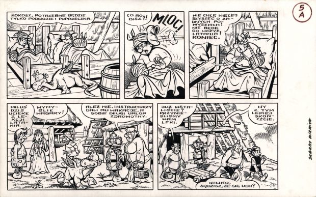 Janusz Christa | Kajko i Kokosz. Skarby Mirmiła, strona 5A | Galeria Komiksu