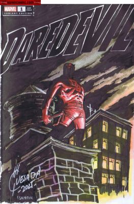 Richard Isanove Joe Quesada | Daredevil Watercolor | Kwan Chang