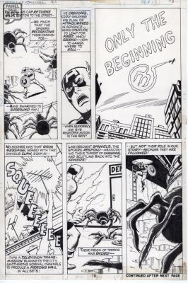 Sal Buscema | Captain America 165 Page 18 | Panel Page Art