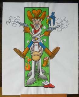 Jacovitti, Benito - original illustration "Cocco Bill" (1977) | Catawiki