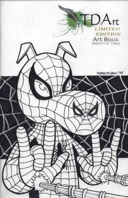 Marco Galli | Spider-Ham Sketch Cover - Tdart Volume 2 Art Book - Marvel Spider-Man | TDArt